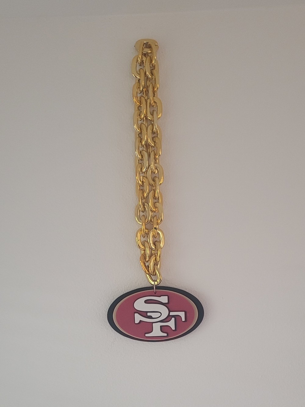 San Francisco 49ers Oval Logo Costume Necklace